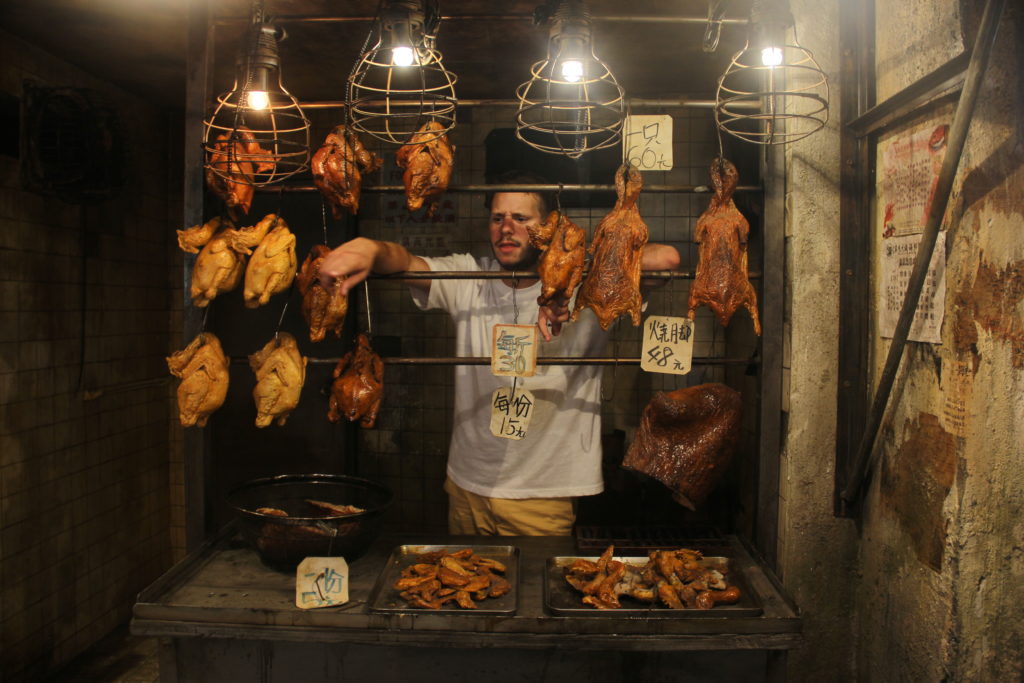 Du poulet dans une salle d'arcade ?